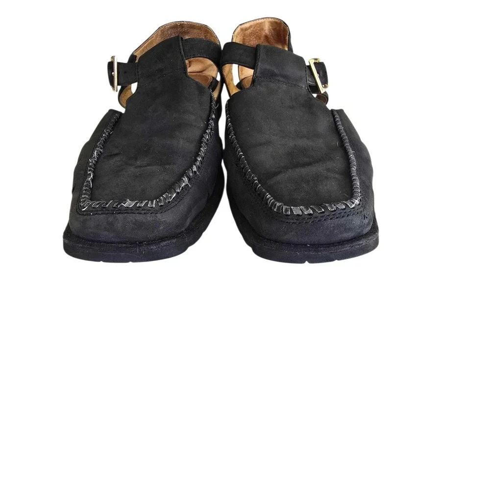 Giorgio Brutini  Mens Leather Sandals‎ Size 10.5 Sandals Black 170961 - Picture 3 of 7